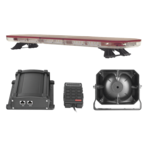EPCOM INDUSTRIAL SIGNALING X67RV2KIT2 – Kit de Señalización de Emergencia / Barra LED 88 Ultra Brillantes / Sirena 100W 7 Tonos / Bocina 100W / Controlador Avanzado / 118 cm (46.5 in) de Longitud