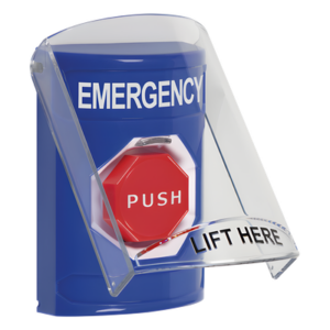 STI SS24A2EM-EN – Botón de Emergencia / Superficie / Antiactivación Accidental / Bocina Pre Alarma / Doble Relé Forma C / UL/ADA/CE