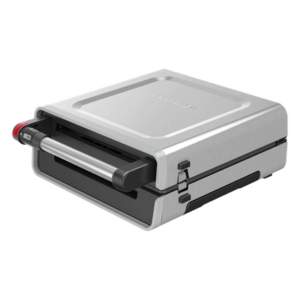 GEORGE FOREMAN GRV6090B-LA – Parrilla Eléctrica / Reducción de Humo 85% / 4 Porciones / 1500 W / Platos Extraíbles / Antiadherente Advanced Tough
