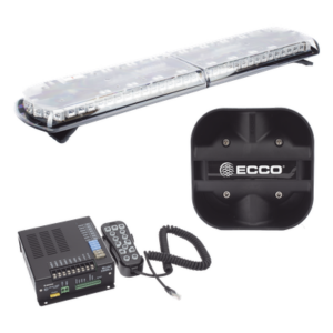 ECCO 12TR48KIT130 – Kit de Sirena Vehicular / Barra de Luces 48 in (121.9 cm) / 130 LED / Dual Color / 100 W / 48 Patrones / SAE J1849