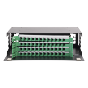 LINKEDPRO BY EPCOM LP-ODF-8048 – Distribuidor de Fibra Óptica / 19" (48.26 cm) / 3U / 48 Fibras / Bandejas Deslizables / 4 Entradas / Cable hasta 16 mm