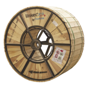 LINKEDPRO BY FIBERHOME OC-ADSS-36C-S100/4KM – Carrete de Fibra Óptica Aérea / ADSS G.652D / Monomodo 36 Hilos / Span 100 m / 4 km / 13,123 ft / Exterior Loose Tube