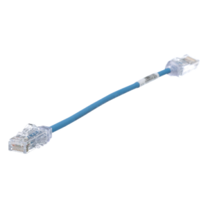 PANDUIT UTP28SP8INBU – Cable de Parcheo UTP / Cat6 / 28AWG Diámetro Reducido / 20.2 cm (0.66 ft) / Azul