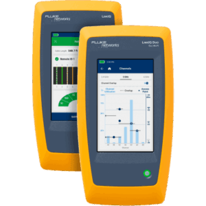 FLUKE NETWORKS LIQDUOIEH6MX – Comprobador de Cableado, Red y Wi-Fi Ethernet Industrial LinkIQ Duo / Rendimiento hasta 10 Gb/s / Análisis Wi-Fi 6E / Adaptadores M12X M12D M8D / PoE bajo carga hasta Clase 8 90 W / Diagnóstico de Switch y Ping / Gestión con LinkWare