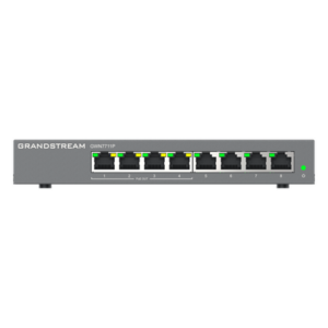 GRANDSTREAM GWN7711P – Switch Administrable Capa 2 Lite / 8 Puertos Gigabit / 4 Puertos PoE+ / 32 VLAN / QoS / GDMS Cloud / Montaje Pared y Escritorio