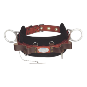 TULMEX 5271-48 – Cinturón de Liniero / Poliéster / 2 Anillos Tipo D / Talla 48 / Portaherramientas de Cuero / Normas OSHA y NMX