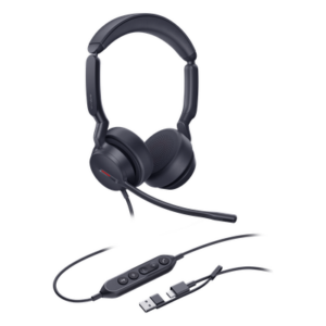 YEALINK UH44-DUAL-UC-USB-C/A – Auriculares USB Profesionales / Cancelación de Ruido con IA / Altavoz 35 mm / USB-C/A Plug-and-Play / 20 Hz - 20 kHz