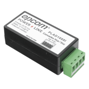 EPCOM POWERLINE PLAD1000I – (2 en 1) Convertidor de Energía 24 Vca a 12 Vcc (CA a CD) y Filtro Contra Ruido para Cámaras / Voltaje de Entrada 20~30 Vca / Salida 12Vcc @ 1 A / ENVIO DE ENERGIA A LARGAS DISTANCIAS / Terminales Tipo Tornillo.