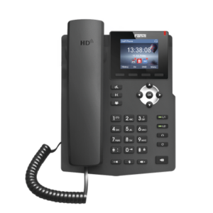 FANVIL X3SP – Teléfono IP empresarial para 2 lineas SIP con pantalla LCD de 2.4 Pulgadas a color y conferencia de 3 vías, PoE