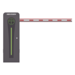HIKVISION KT-320-LED(4MR) – Barrera Vehicular / Brazo Iluminado LED 4 m (13.1 ft) / Motor Brushless 24 VDC / 360 Ciclos/Hora / Semáforo Rojo-Verde / Control Bluetooth
