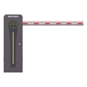 HIKVISION KT-320-LED(4MR) – Barrera Vehicular / Brazo Iluminado LED 4 m (13.1 ft) / Motor Brushless 24 VDC / 360 Ciclos/Hora / Semáforo Rojo-Verde / Control Bluetooth