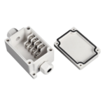 PRECISION PST-TJ-4P – Caja de Conexión Exterior / 4 Líneas / IP66 / 110 VCA 3 A / -40 a +120 °C / 102 x 50 x 40 mm