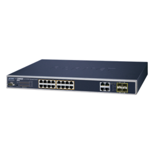 PLANET WGSW-20160HP – Switch Administrable 16 puertos 10/100/1000 802.3at PoE 230W y 4 puertos GigabitTP/SFP Combo