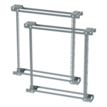 HOFFMAN PTRA24T – Ángulos de Rack / 19 Pulgadas / 12U / Orificios Roscados / Acero Zinc Plated / 533 mm (21 in) / EIA-310