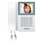 KOCOM KAM-D340 – Estación de Guardia / Uso con Frente de Calle Multiapartamento / Compatible con Monitores TVPRO400MW/MB / Conexión con Distribuidores KVSA4P/KVSA8P