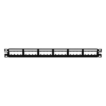 PANDUIT UICMPP24BLY – Panel de Parcheo Modular / 24 Puertos / 1UR / 19in / Plano / Sin Blindaje / TIA-606-C