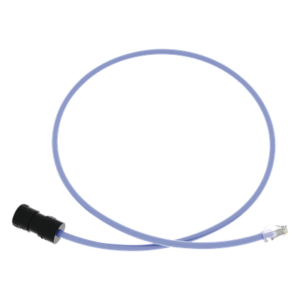 PANDUIT FC-ICCP1MBU – Cable de Conexión en Campo Jack a Plug RJ45 / Cat 6A / CMP Plenum / 1 m (3.28 ft) / Azul