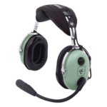 DAVID CLARK H10-13.4 – Auriculares de Aviación / Atenuación de Ruido Pasivo 23 dB NRR / Micrófono Electret Amplificado M-7A / Diseño Ligero / Compatible Aviación General y Estándares Militares
