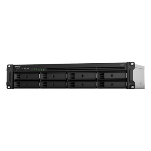 SYNOLOGY RS1221+ – Servidor NAS Rack / 8 Bahías SATA / Expansión a 12 Bahías / CPU AMD Ryzen V1500B / 4 GB DDR4 ECC / 10/25GbE PCIe / Fuente Redundante / Chasis 2U
