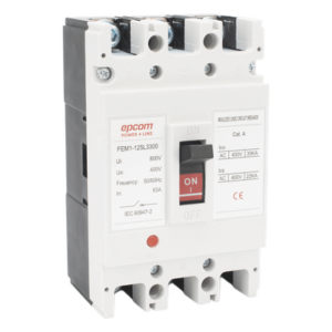 EPCOM POWERLINE FEM11253P125A – Protector Térmico Trifásico / 125 A / 690 V CA / 3 Polos / 50/60 Hz / UL94-V0 / -5 °C a +40 °C