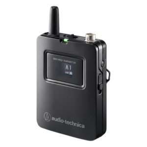 AUDIO-TECHNICA ATW-T1401 – Transmisor Body-Pack Inalámbrico Digital | 2.4 GHz | 24-bit 48 kHz | Conector 4 Pines Locking | Pantalla OLED | Encriptación AES128