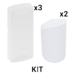SFIRE KIT-RF-SFIRE-DSC-1 – Kit Sensores Inalámbricos / 5 Dispositivos / Frecuencia 433 MHz / Inmunidad Mascotas 38 kg / Cobertura 12 m (39.4 ft) / Compatible DSC
