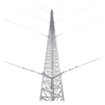 SYSCOM TOWERS KTZ-35G-012 – Torre Arriostrada de Piso / 12 m (39.4 ft) / Carga Axial 350 kg / Resistencia Viento 200 km/h / Galvanizado por Inmersión en Caliente / 4 Tramos Modulares