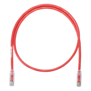 PANDUIT NK6PC3RDY – Cable de Parcheo UTP / Cat 6 Clase E / 0.90 m (3 ft) / 24 AWG / CM / T568B / Rojo