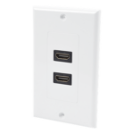 LINKEDPRO BY EPCOM LP-FP-091 – Placa de Pared / 2 Puertos HDMI Hembra a Hembra / 4K UHD / UL 94V-0 / 70 x 115mm / 2.75' x 4.52'
