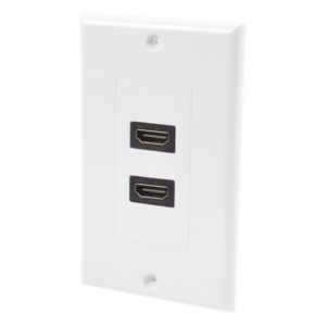 LINKEDPRO BY EPCOM LP-FP-091 – Placa de Pared / 2 Puertos HDMI Hembra a Hembra / 4K UHD / UL 94V-0 / 70 x 115mm / 2.75' x 4.52'
