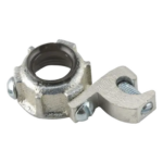 RACO HUB-1216 – Conector para Conduit Rígido IMC / 1 1/2 in (38.1 mm) / Hierro Maleable / Conexión a Tierra #4 Trenzado / UL y CSA