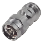 RF INDUSTRIES,LTD RFD-43F-NM – Adaptador RF en Línea / 4.3-10 Hembra a N Macho / 50 Ohm / 5,500 MHz / VSWR 1.10:1 / PIM -160 dBc