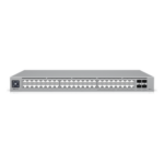 UBIQUITI USW-PRO-MAX-48 – Switch Administrable Capa 3 / 48 Puertos RJ45 (16 × 2.5 GbE + 32 × 1 GbE) / 4 Puertos SFP+ 10G / Capacidad 224 Gbps / Pantalla LCD Táctil 1.3" / Etherlighting™ / RPS DC