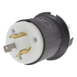 HUBBELL HUB-HBL2311 – Clavija Industrial con Bloqueo de Media Vuelta / 20 A 125 V CA / 2 Polos 3 Hilos / NEMA L5-20P / Interior Seco / -40°C a 75°C