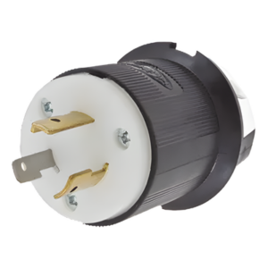 HUBBELL HUB-HBL2311 – Clavija Industrial con Bloqueo de Media Vuelta / 20 A 125 V CA / 2 Polos 3 Hilos / NEMA L5-20P / Interior Seco / -40°C a 75°C