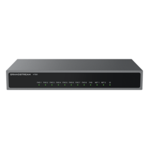 GRANDSTREAM HT-881 – Gateway Analógico / 8 Puertos FXO / 1 Puerto FXS / 3 Perfiles SIP / PoE 802.3af / NAT de Alto Rendimiento / T.38 / Cifrado AES