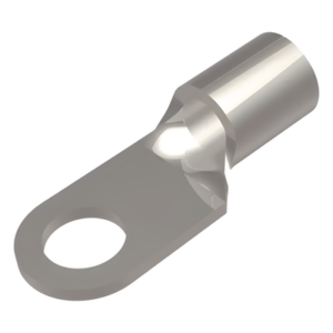HUBBELL BURNDY HUB-YAD-6CM-8E-516 – Terminal de Anillo / 6 AWG / Tornillo 5/16" (8 mm) / 600 V / Cobre Estañado / Barril Largo