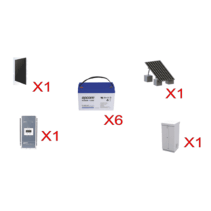 EPCOM POWERLINE KITSOLARREPE – Kit Solar / 610W / 12VDC / 600Ah VRLA / 60A MPPT / Autonomía 24h
