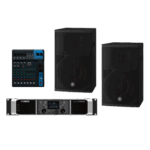YAMAHA CHR12KIT/PA – Kit de Refuerzo Sonoro PA / 2 Bocinas 2 Vías 12" / Amplificador Clase D 2x1050W / Mixer 10 Canales / DSP Avanzado / Bass-Reflex