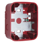 SYSTEM SENSOR SBB-RL – Caja de Montaje en Pared / Para Sirena / Color Rojo / Diseño Compacto / Compatible Serie L