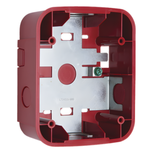 SYSTEM SENSOR SBB-RL – Caja de Montaje en Pared / Para Sirena / Color Rojo / Diseño Compacto / Compatible Serie L