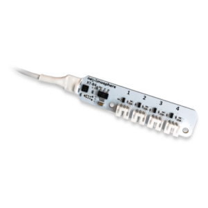 NEXMOSPHERE XT-B4N6 – Interfaz de Botones Push / 4 Canales / Control LED 3.3V / 256 Combinaciones / Cable X-talk 180 cm / PCB 82 mm