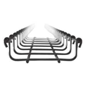 CHAROFIL MG-50-421EZ – Charola Tipo Malla / 100 mm x 33 mm / Electro Zinc 15-20 μm / 3 m (9.84 ft) / 53 Cables Cat6