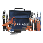 TEMPO FTK-P – Kit de Herramientas para Fibra Óptica / Localizador Visual de Fallos / Desforradora 3 Posiciones / Tijeras Kevlar / Limpieza LC/SC/ST/FC