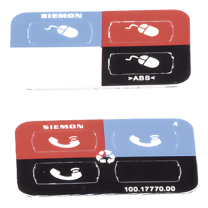 SIEMON Z-ICON-01B – Icono para Identificación de Jacks / Montaje Plano o en Ángulo / Cat 5e/6/6a / UL 94 V-0 / Bolsa 100 Piezas