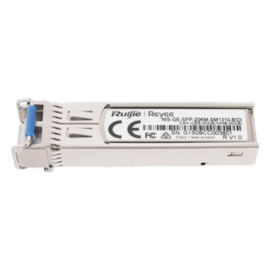 RUIJIE NIS-GE-SFP-20KM-SM1310-BIDI – Transceptor SFP Industrial / BIDI Monomodo / 1 Gbps / 20 km (65616.80 ft) / TX 1310 nm / RX 1550 nm / Hot Swapping / -40° a 85° C