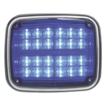 EPCOM INDUSTRIAL SIGNALING XT1895B – Luz de Advertencia LED / 24 LEDs / 11 Patrones Programables / IP67 / 12-30 VCC / 24 W / Policarbonato