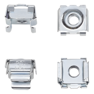 HOFFMAN P1032CN – Kit de Tuercas Enjauladas / 10-32 UNC / Acero Plateado / 20 Piezas / Orificios Cuadrados 9 mm / UL 4X