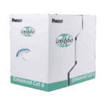 PANDUIT PUC6004GR-ME – Cable UTP / Cat 6 Mejorado / 23 AWG / Cobre Sólido / 305 m (1000 ft) / PVC CM / 4 Pares / Reelex