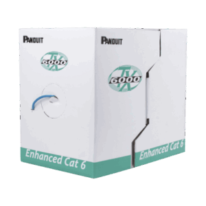 PANDUIT PUC6004GR-ME – Cable UTP / Cat 6 Mejorado / 23 AWG / Cobre Sólido / 305 m (1000 ft) / PVC CM / 4 Pares / Reelex